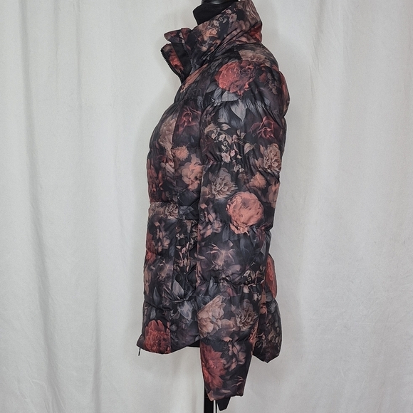 Athleta Downtown Floral Printed Down Puffer Jacket - Size XXS - Picture 6 of 16